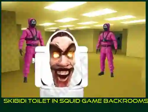 Gêm Skibidi Toilet in Squid Game Backrooms ar-lein