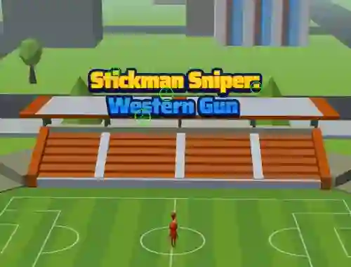 Gêm Stickman Sniper Western Gun ar-lein