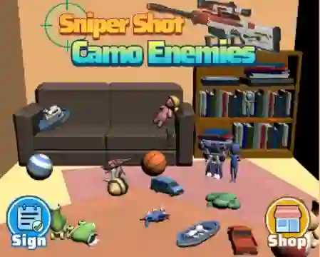 Gêm Sniper Shot Camo Enemies ar-lein