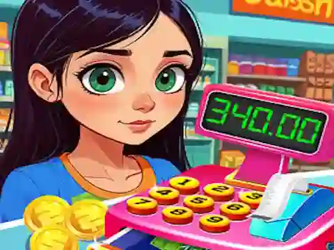 Gêm Supermarket Shopping For Kids ar-lein