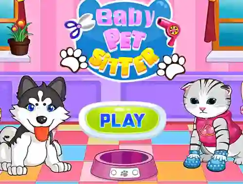 Gêm Baby Pet Sitter ar-lein