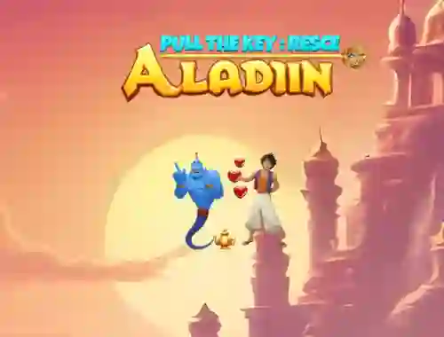Gêm Pull The Key Rescue Aladin ar-lein