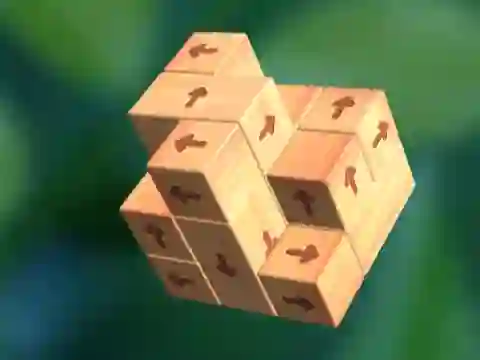 Gêm Tap 3D Wood Block Away ar-lein