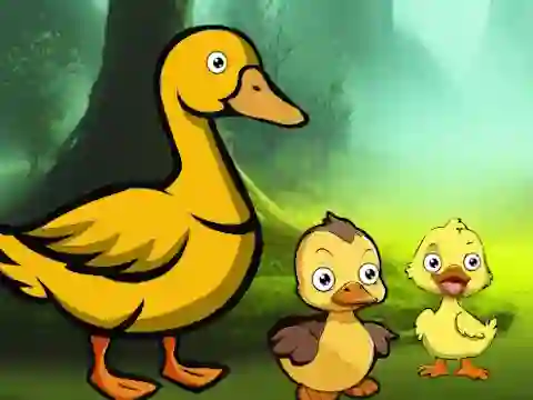 Gêm Duck Family Reach Pond ar-lein