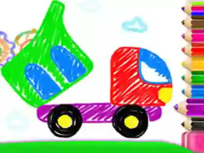 Gêm Toddler Drawing: Tanker Truck ar-lein