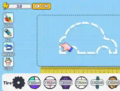 Gêm Draw Your Car ar-lein