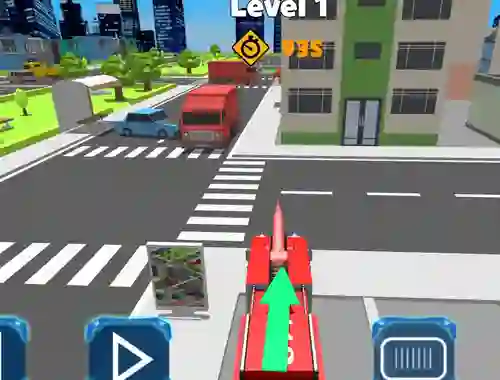 Gêm Fire Truck Rescue Driving ar-lein