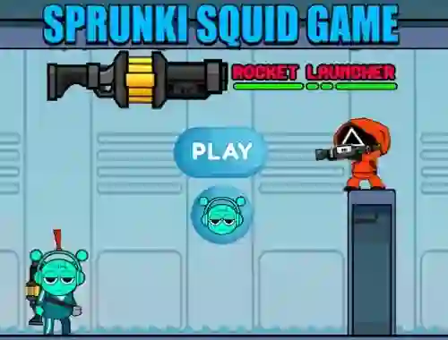 Gêm Sprunki Squid Game Rocket Launcher ar-lein
