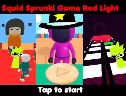 Gêm Squid Sprunki Game Red Light ar-lein