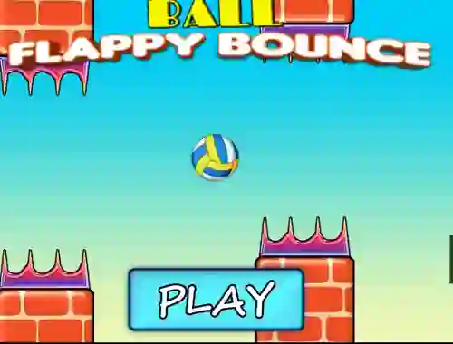 Gêm Ball Flappy Bounce ar-lein
