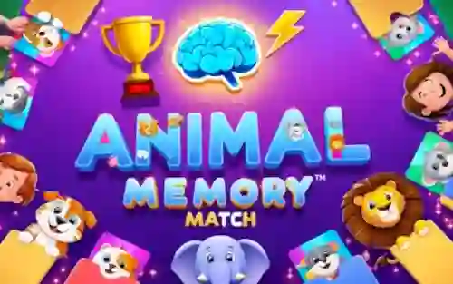 Gêm Animal Memory Match ar-lein