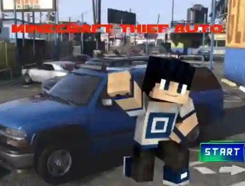 Gêm Minecraft Thief Auto ar-lein