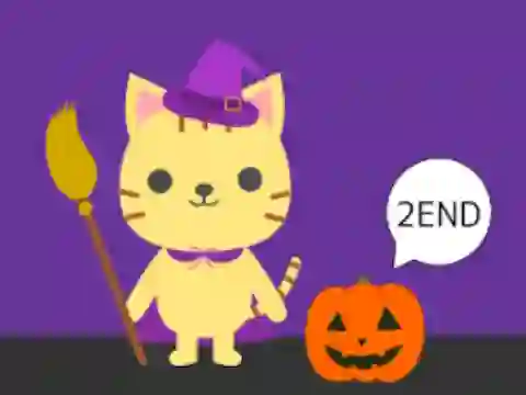 Gêm Cat and Halloween Escape ar-lein