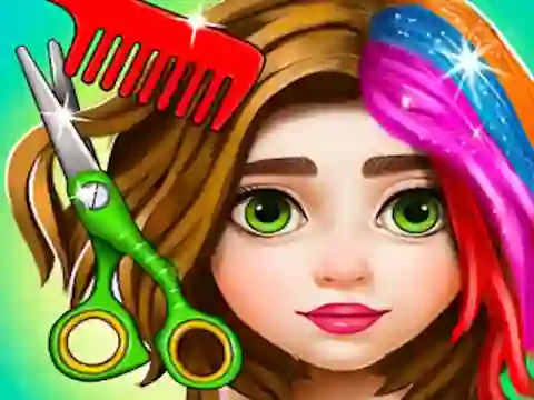 Gêm Hair Salon & Dress Up Girl ar-lein