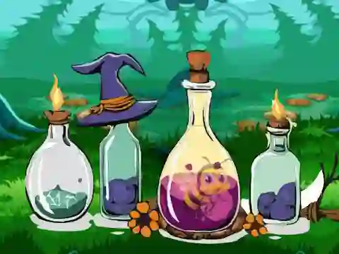 Gêm Bottle Stuck Honeybee Escape ar-lein