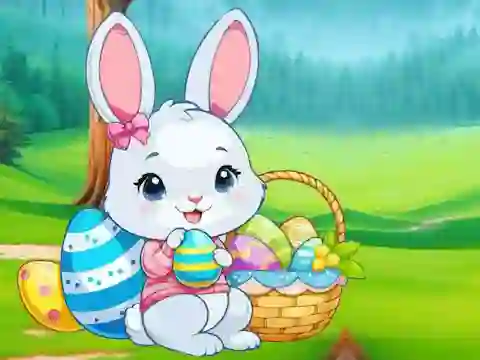 Gêm Easter Bunny Jungle Escape ar-lein