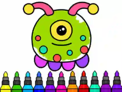 Gêm Coloring Book: Alien ar-lein