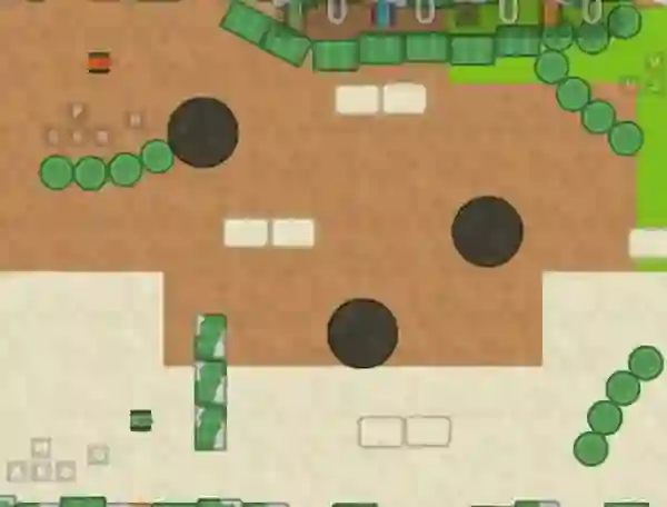 Gêm 1 2 3 4 Player Tank Game 2D ar-lein