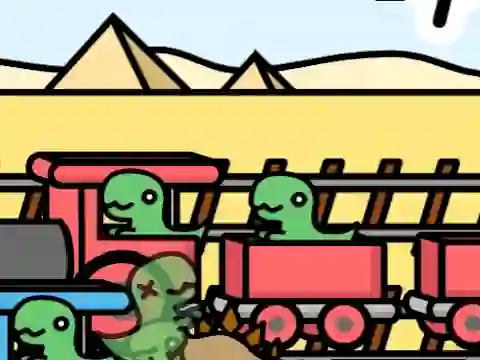 Gêm Railway Dino ar-lein