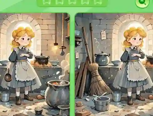 Gêm Find The Differences: Cinderella ar-lein