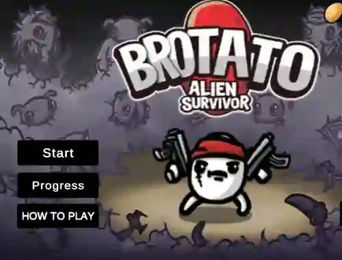 Gêm Brotato Alien Survivor ar-lein