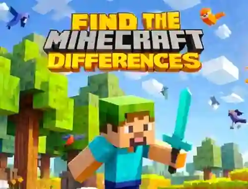 Gêm Find The Differences: Minecraft ar-lein