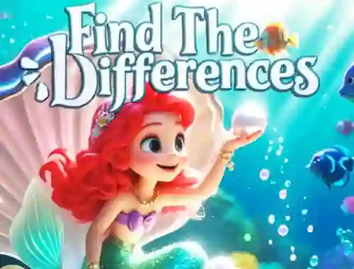 Gêm Find The Differences: Little Mermaid ar-lein