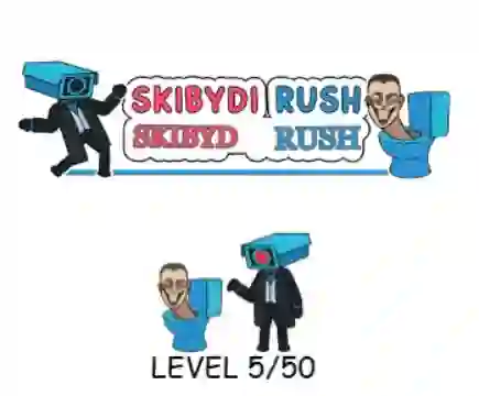 Gêm Skibydi Rush ar-lein