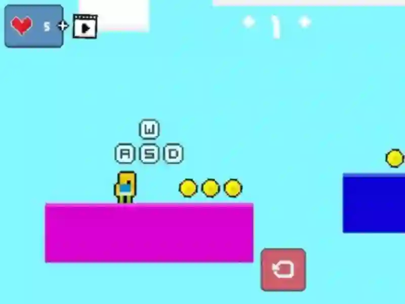 Gêm 2d Obby Rainbow Parkour ar-lein