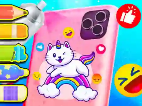 Gêm Coloring Book: Phone Case ar-lein