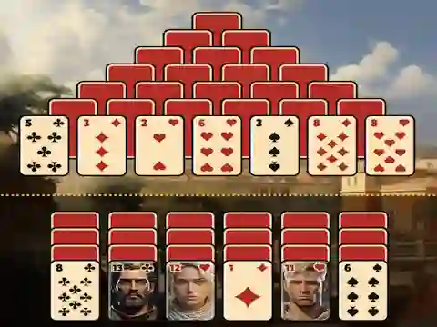 Gêm Pyramid Solitaire Ancient Rome ar-lein