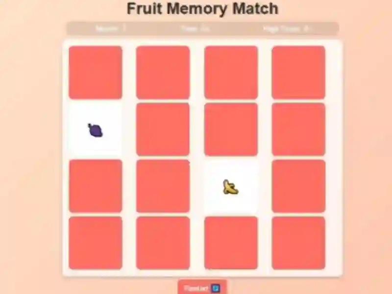 Gêm Fruit Memory Match ar-lein