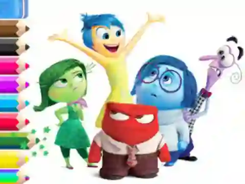 Gêm Coloring Book: Inside Out ar-lein