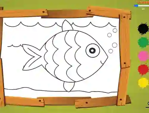 Gêm Kids Colour Game ar-lein