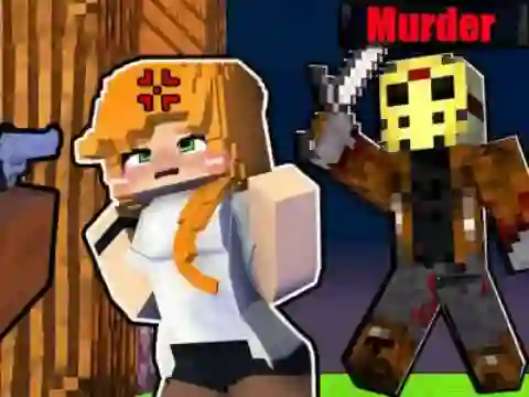 Gêm Minecraft: Murder Mystery ar-lein