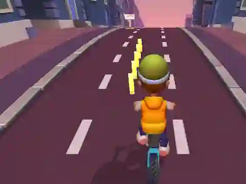 Gêm Paper Boy Race Running Game ar-lein