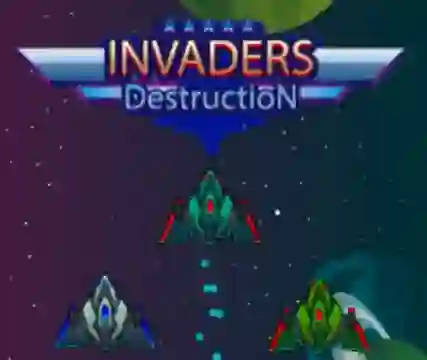 Gêm Invaders Destruction ar-lein