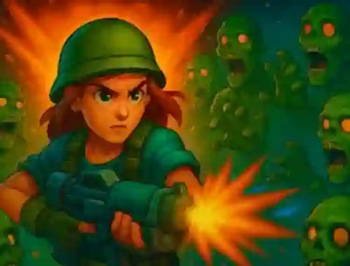 Gêm Zombie Auto Defense ar-lein