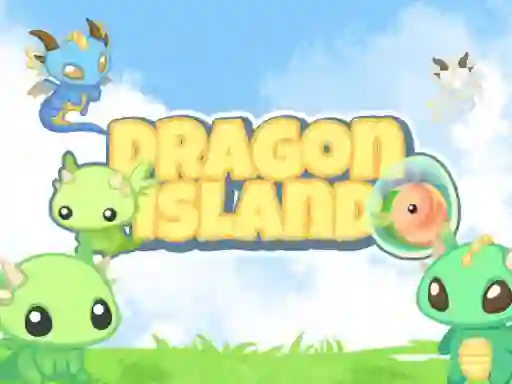 Gêm 2048 Dragon Island ar-lein