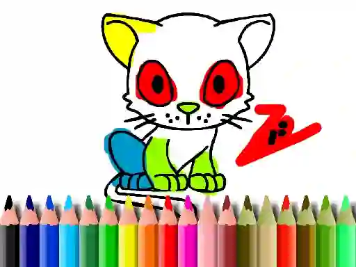 Gêm Back To School: Cat Coloring ar-lein
