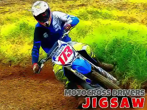 Gêm Motocross Drivers Jigsaw ar-lein