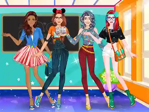 Gêm High School Dress Up For Girls ar-lein