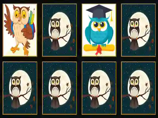 Gêm Cute Owl Memory ar-lein