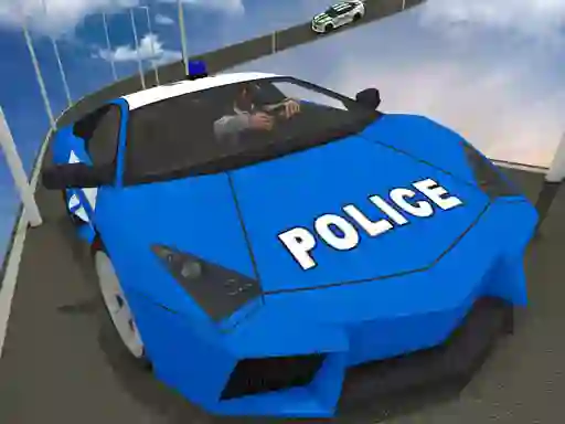 Gêm Impossible Police Car Track ar-lein