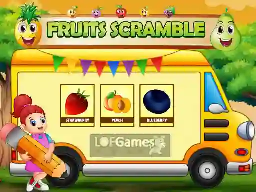 Gêm Fruits Scramble ar-lein