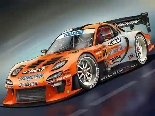 Gêm Race Car Slide ar-lein
