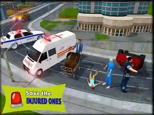 Gêm Ambulance Rescue Driver Simulator 2018 ar-lein