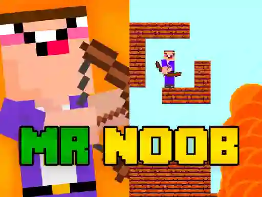 Gêm Mr Noob vs Zombies ar-lein