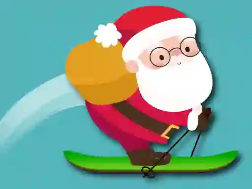 Gêm Avalanche Santa Ski Xmas ar-lein