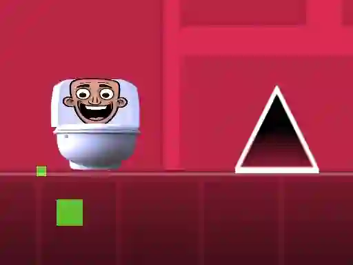 Gêm Geometry Dash Skibidi Toilet ar-lein